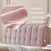 High Rebound Foam Filled Upholstered Headboard Cushion Wedge Pillow Bed Backrest Lumbar Pad Reading Pillow with Removable Cover for Daybed Bedroom Bench,A,No headboard 78.7"/200cm view 4