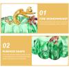 FOMIYES Decorative Glass Pumpkins Glass Pumpkin Figurine Halloween Pumpkin Paperweight Ornament Vegetable Figure for Fall Harvest Thanksgiving Halloween Home Props Decor Green Glass Pumpkins view 4