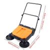Hand-Push Sweeping Brush, 26 Inch Industrial Manual Push Sweeper Walk-in Floor Sweeper- Industrial Floor Sweeper with Brooms -Outdoor and Indoor Sweeper, 2720 Square Meter per Hour view 2