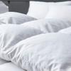 100% Egyptian Cotton 3 PCS Stripe Comforter Set-Goose Down Feather Fill 500 GSM-Box Stitched Classic Duvet Insert With 2 Pillow Shams Winter Warm Black Stripe-Twin/Twin XL Size Soft Blanket view 2