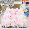 5PcsFlower Wall Panel Artificial Flower Wall Flower Wall Backdrop Artificial Flower Backdrop Artificial Party Wedding Decor Rose Romantic Flowers Panel Light Pink view 3