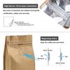 50 Pieces 12 Ounce Kraft Paper Stand Up Coffee Bag/Flat Bottom Pouch with Air Release Valve and Reusable Side Zipper. (50pcs, lb/12oz/340g) view 3