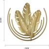 3-Pack Ginkgo Leaf Sculpture Metal Wall Mounted Leaves Shape Ornament for Home Office Living Room Decorations - Style A view 3