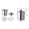 1.3/1.6L Double-layer Stainless Steel Ice Bucket Wine Beer Ice Cube Container with Ice Tong Clip for Picnics Bar Party Supplies 1set (Color : 1.6L Bucket) view 2