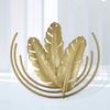 3pcs Ginkgo Leaf Sculpture Metal Wall Mounted Leaves Shape Ornament for Home Office Living Room Decorations - A view 3