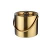304 2L/3L Stainless Steel Ice Bucket Portable Double Wall Insulated with Lid Hotel wine Champagne whiskey Beverage beer tool 1pcs (Color : Black) view 1