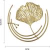 3-Pack Ginkgo Leaf Sculpture Metal Wall Mounted Leaves Shape Ornament for Home Office Living Room Decorations - Style B view 4