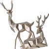 1 Pair Deer Statue Deer Figurines Animals Reindeer Sculpture Deer Ornament for Christmas TV Stand Bookshelf Decor view 3