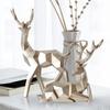 1 Pair Deer Statue Deer Figurines Animals Reindeer Sculpture Deer Ornament for Christmas TV Stand Bookshelf Decor view 4