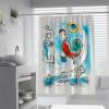 FEIPUHOME Art Print Shower Curtains Oil Painting Marc Chagall Odorless Curtain for Bathroom Decor Polyester Waterproof Fabric Bath Curtain with 12 Hooks 60Wx78L(in) view 1