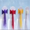 Pack of 50 Flower Chair Belt Spandex Stretch Chair Sashes Organza Ribbon Floral for Wedding Party Birthday Party Dance Party Celebration Chair Decoration Gold view 4