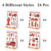 BQK 24pcs Firetruck Goodie Bags Fire Truck Birthday Party Supplies Firefighter Party Supplies Firetruck Birthday Decorations view 3