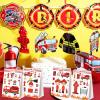 BQK 24pcs Firetruck Goodie Bags Fire Truck Birthday Party Supplies Firefighter Party Supplies Firetruck Birthday Decorations view 4