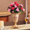 ZLIVASES Elegant Large Flower Vases Table Centerpiece for Kitchen Dining Living Room Home Decor, European RetroTall Big Resin Flowers Chinese Vases for Bedroom Decorations, White 10.23in 5.9in view 2