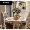 Elegant Large Flower Vases Table Centerpiece for Kitchen Dining Living Room Home Decor, European RetroTall Big Resin Flowers Chinese Vases for Bedroom Decorations, White 13.78in 13in view 4