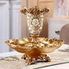 Elegant Large Flower Vases Table Centerpiece for Kitchen Dining Living Room Home Decor, European RetroTall Big Resin Flowers Chinese Vases for Bedroom Decorations, Holiday Gift White 12.6in 11.81in view 4