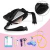 Damero Nurse Fanny Pack with Medical Gear Pockets, Nurse Waist Pouch Nurse Tool Belt with Tape Holder for Stethoscopes, Bandage Scissors and Other Medical Supplies, Black view 3