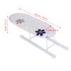 Jerliflyer Desktop Ironing Board, Portable Mini Small Ironing Board Thickened with Folding Legs, Suitable for Home Travelling (Flowers Tightly grouped) view 2
