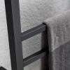 APUM Electric Towel Radiator Low Consumption Electric Towel Radiator with 5 Rectangular Bars Electric Wall-Mounted Towel Dryer Stainless Steel Towel Warmer (Plug in) view 4