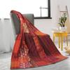 DecorAvenue Indian Silk Patola Patchwork Kantha Quilt Bedspreads Throw Blanket Bohemian Bedspread Bohemian Bedding Handmade Kantha Quilt (Red, Baby 50" x 70") view 1