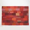DecorAvenue Indian Silk Patola Patchwork Kantha Quilt Bedspreads Throw Blanket Bohemian Bedspread Bohemian Bedding Handmade Kantha Quilt (Red, Baby 50" x 70") view 2