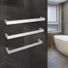 APUM Towel Warmer IP56 Electric Wall Mounted Towel Warmer Rail Heated Rack 304 Stainless Steel Fashion Square Heated Towel Rack (Silver) view 2
