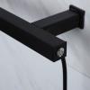 APUM Timing Function Bow Shape Electric Bathroom Towel Warmer 304 Stainless Steel Shower Room Heated Towel Warmer (Black Plug) view 3