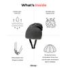 Ribcap Lenny Kids Medical Grade Protective Helmet | Grey | Maxi/Kids Large (Head Circumference 20.5-21.5") | Soft Helmet for Epilepsy | Protective Helmet for Seizures | Fashionable and No Stigma view 3