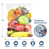 Xsourcer Zipper Storage Bags, Pack of 12, 5 Gallon Reclosable Food Storage Bag, Great Storage for Food, Clothing, Office Supplies & Travel Essential, 2 Mil Thick, Size 18"x 24" view 2