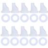 10 pcs D Coupler Gas Check Valve Gasket Tool Set, Beer Line Washer Gasket D Type Coupler Replacement Parts Beer Keg Coupler Accessories Kit view 1
