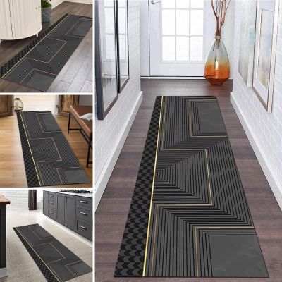 Long Carpet Runners for Hallway, Modern Washable Narrow Runner Rug Kitchen/Bedroom/Corridor/Entryway Floor Mat 1m/2m/3m/4m/5m/6m Extra Long Carpet (Size : 2.3 ft x 4.9 ft)