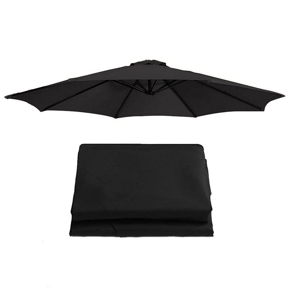 Sun Umbrella Replacement Parasol Canopy Cover 2.7m/3m 8 Arms Polyester Garden Market Table Umbrella Cloth Anti UV Waterproof for Outdoor Patio Lawn Backyard Pool