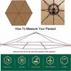 Sun Umbrella Replacement Parasol Canopy Cover 2.7m/3m 8 Arms Polyester Garden Market Table Umbrella Cloth Anti UV Waterproof for Outdoor Patio Lawn Backyard Pool view 3