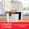 Brentwood AF-202W 2-Qt. 1,200-Watt Electric Air Fryer with Timer and Temperature Control (White) view 2