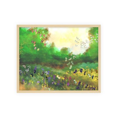Nature Creative Nature Landscapes 9A - Wall Art - 16 x 20 - Multi - Light Wood Frame
