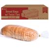 Reli. Bread Bags with Ties | 8 x 4 x 18" | 250 Pack (250 Twist Ties) | Bulk Bags for Homemade Bread, Bakery, Loaf Packing | Clear, Large view 1