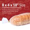 Reli. Bread Bags with Ties | 8 x 4 x 18" | 250 Pack (250 Twist Ties) | Bulk Bags for Homemade Bread, Bakery, Loaf Packing | Clear, Large view 2