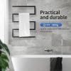 APUM Towel Warmer Wall Mounted Towel Warmer 304 Stainless Steel Heated Towel Rack Hard Wired Towel Dryer, Electric Hot Towel Rail with Timer (Plug in) view 2