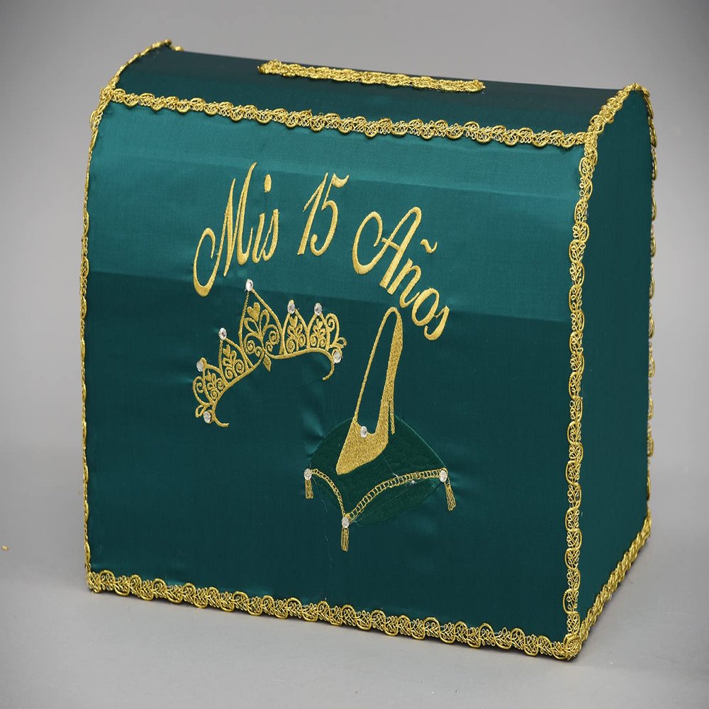 A&C Quinceaeras and More Quinceanera Accessories Pillows, Bible or Set Sweet Sixteen Accessories 175 (Card Box)