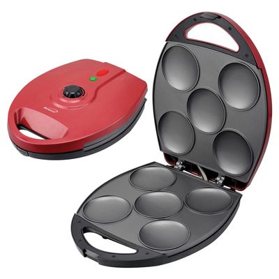 Brentwood AR-137R Electric arepa Maker, standard, Red