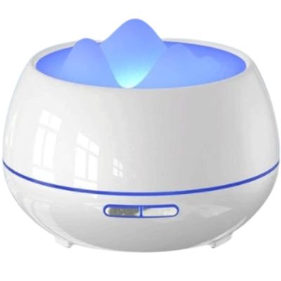 Habiba Humidifier Iceberg Shape Essential Oil DiffuserSmart Timing 500ml Humidifier with Remote Control3 Holes Out of Fog7-Color Night Light Silent