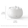 Habiba Humidifier Iceberg Shape Essential Oil DiffuserSmart Timing 500ml Humidifier with Remote Control3 Holes Out of Fog7-Color Night Light Silent view 2