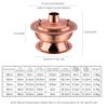 MNSSRN Old Beijing Mandarin Duck Shabu-Shabu Pot, Thickened Hot Pot Charcoal Pot Copper Stove Family Dinner Outdoor Picnic Charcoal Stove,36cm view 2