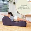 Avana Sleek Chaise Lounge for Yoga - Made in The USA - Great for Stretching, Relaxation, Exercise & More, 60D x 18W x 26H Inch, Light Grey view 4