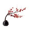 moisture Faux Bonsai Simulation Bonsai Artificial Green Plant Fake Bonsai Moss Ceramic Flower Pot Living Room Tea Room and Office Decoration Desktop Potted Tree (Color : Black) view 1