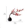 moisture Faux Bonsai Simulation Bonsai Artificial Green Plant Fake Bonsai Moss Ceramic Flower Pot Living Room Tea Room and Office Decoration Desktop Potted Tree (Color : Black) view 2
