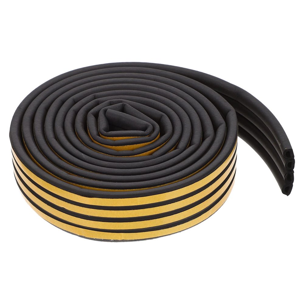 DECHOUS Self-Adhesive Door and Window Seals Windproof Tape Noise Reduction Strip Easy Install Bottom Sweep 20m D-Shaped Seal Strip