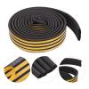 DECHOUS Self-Adhesive Door and Window Seals Windproof Tape Noise Reduction Strip Easy Install Bottom Sweep 20m D-Shaped Seal Strip view 2