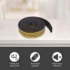 DECHOUS Self-Adhesive Door and Window Seals Windproof Tape Noise Reduction Strip Easy Install Bottom Sweep 20m D-Shaped Seal Strip view 4