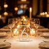 HEVSTIL 10pcs 1-10 Wooden Table Numbers, Wedding Table Numbers with Holder Base Wooden Hexagon Shape Table Numbers for Wedding Reception and Decoration view 4